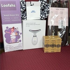 Urban Outfitters Skincare and Shower Set with Black and White Accessories